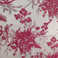 ผ้า Jacquard โพลี Paisley สีชมพูเงิน